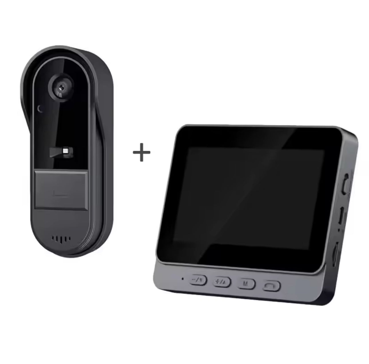 Timbre con cámara – Timbre de video – WiFi Pantalla IPS de 4,3 pulgadas – Batería de 1000mAh