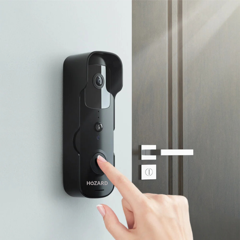 Timbre con cámara y DingDong - Timbre inalámbrico con video - 5200 mAh - Negro